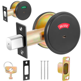 Tandefio vacant-occupied bathroom lock front view clearly displays status for easy restroom management.