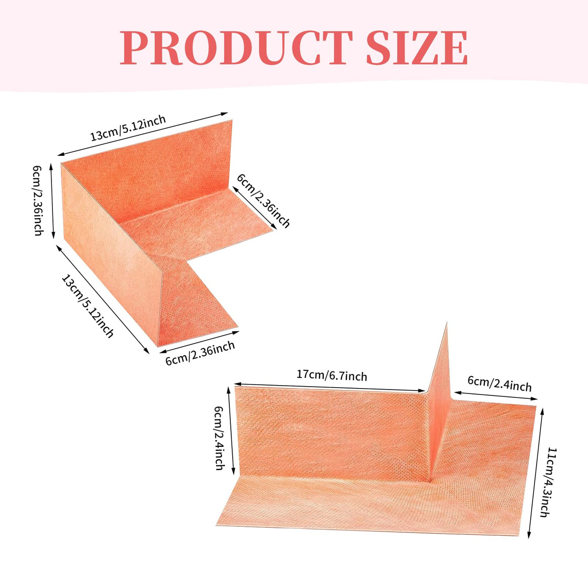 TANEMUDO outside corner membrane kit 4 pieces for reliable corner waterproofing