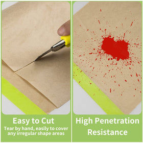 Easy unroll and stick application reduces setup time for masking tasks.