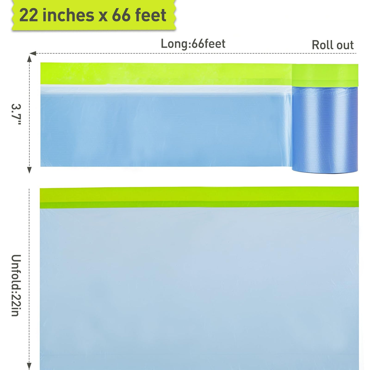 Tangibay masking film shields walls during painting with strong adhesion and bleed-free results