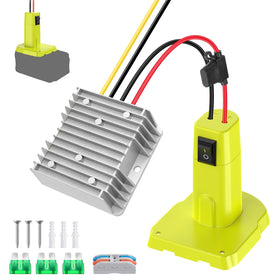 Tanheyin 18V to 12V step-down converter front view for reliable RC car power