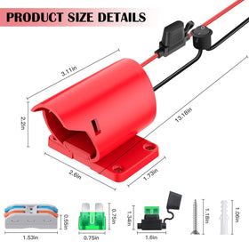 TANHEYIN adapter kit includes two adapters and essential hardware