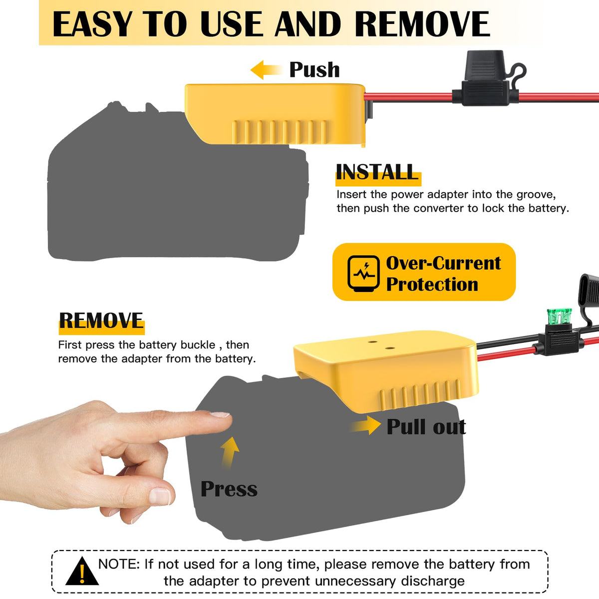 TANHEYIN compact ABS shell for easy DIY installation.