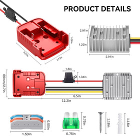 Tanheyin DIY projects using 18V battery to 12V power.