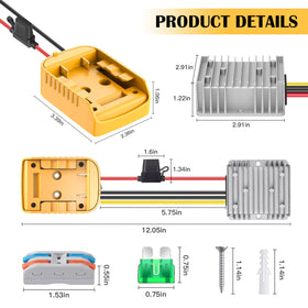 TANHEYIN easy installation screws help secure the converter.
