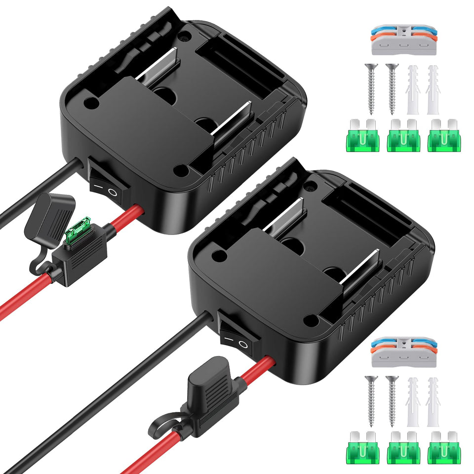 Tanheyin Makita 18V adapter slotted into battery compartment for stable power.