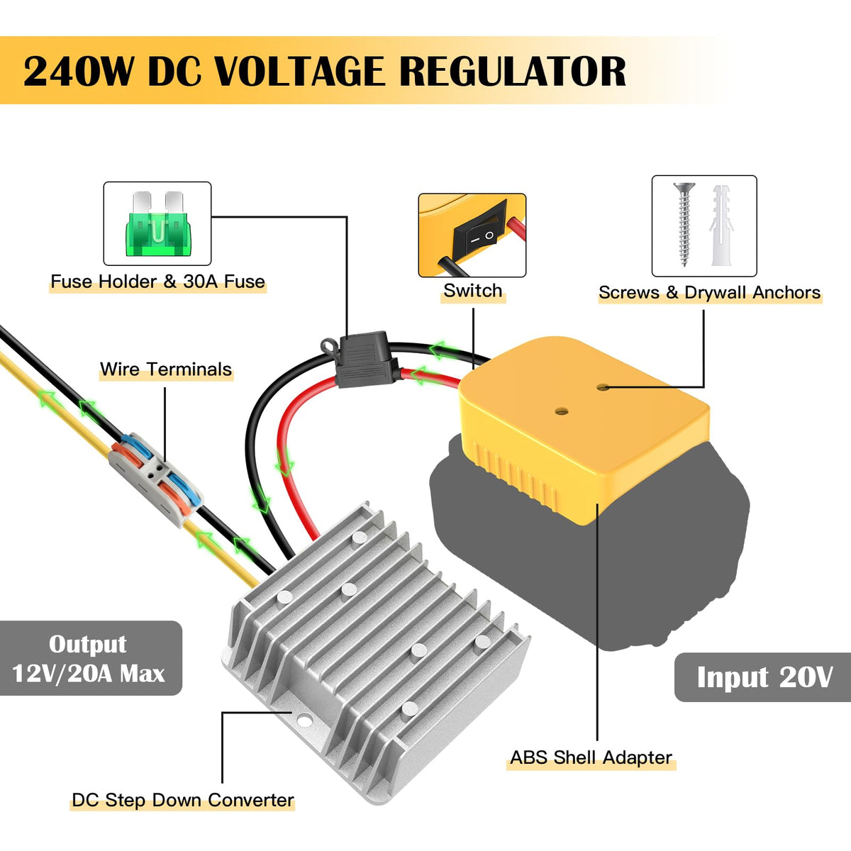 TANHEYIN ride-on toy power upgrade enables safer 12V operation.
