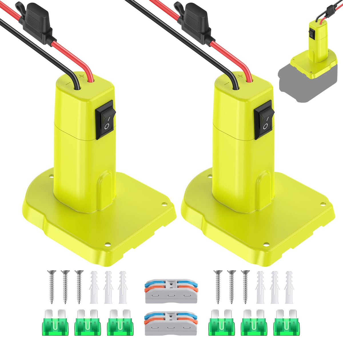 Tanheyin ryobi-18v-adapter connection ensures secure power transfer.