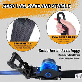 Ideal uses: motorcycle, ATV, truck, trailer, and kayak securing with TankPower