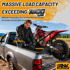 Soft loop ends protect vehicle finishes during securement with TankPower straps