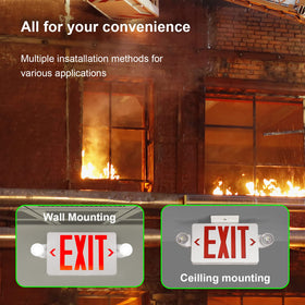 TanLux battery backup runs at least 90 minutes for safety.