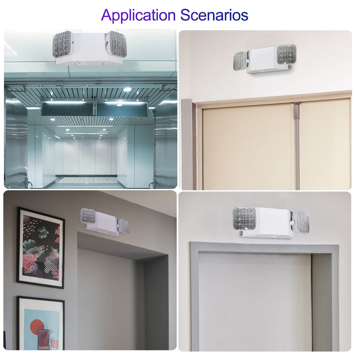 TANLUX hardwired emergency light operating at 120/277V for businesses.