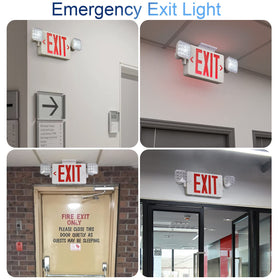 TANLUX emergency light with 90-minute backup supports safe egress.