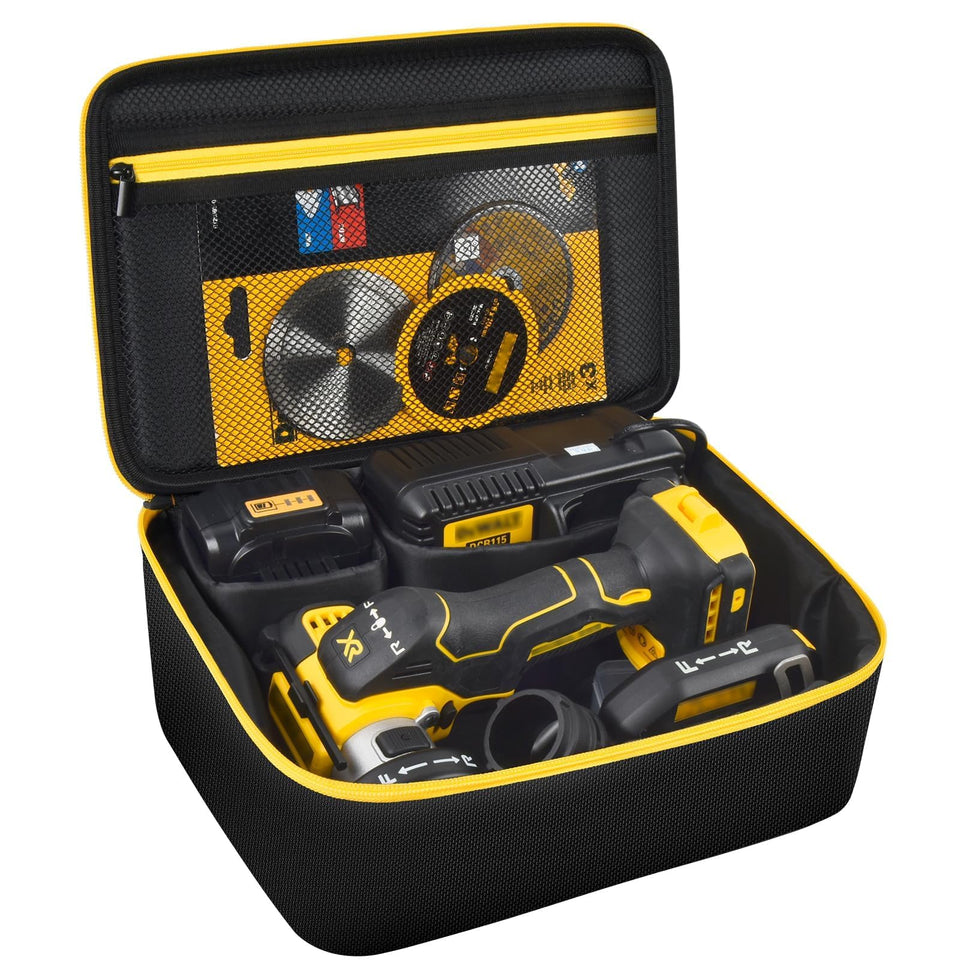 Tanmqin bag for DEWALT 20V DCS438B with tools, keeps essentials organized and protected.