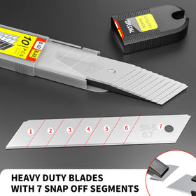 TANOSHII industrial blades suited for cardboard, leather, and more