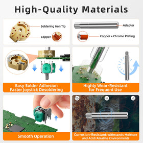 TanReginal fast heat conduction design speeds up joystick separation from the PCB.