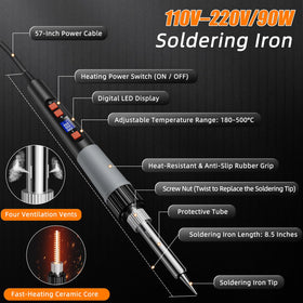 TanReginal soldering kit with desoldering pump for easy component removal