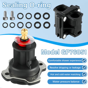 Tanxury GP500520 pressure-balancing unit top view ensures steady water pressure.