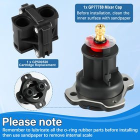 Tanxury Rite Temp repair kit image shows a reliable shower valve upgrade.