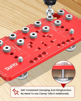 TANYO jig ships with a 1/4 inch drill bit for ready-to-use drilling.