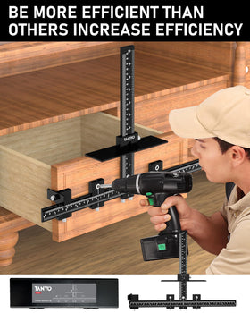 TANYO anodized cabinet jig withstands harsh job sites