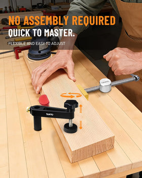 TANYO Bench Dogs Clamp Set in use for a glue-up.