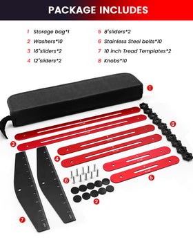 TANYO stair jig supports treads, floors, and cabinets.