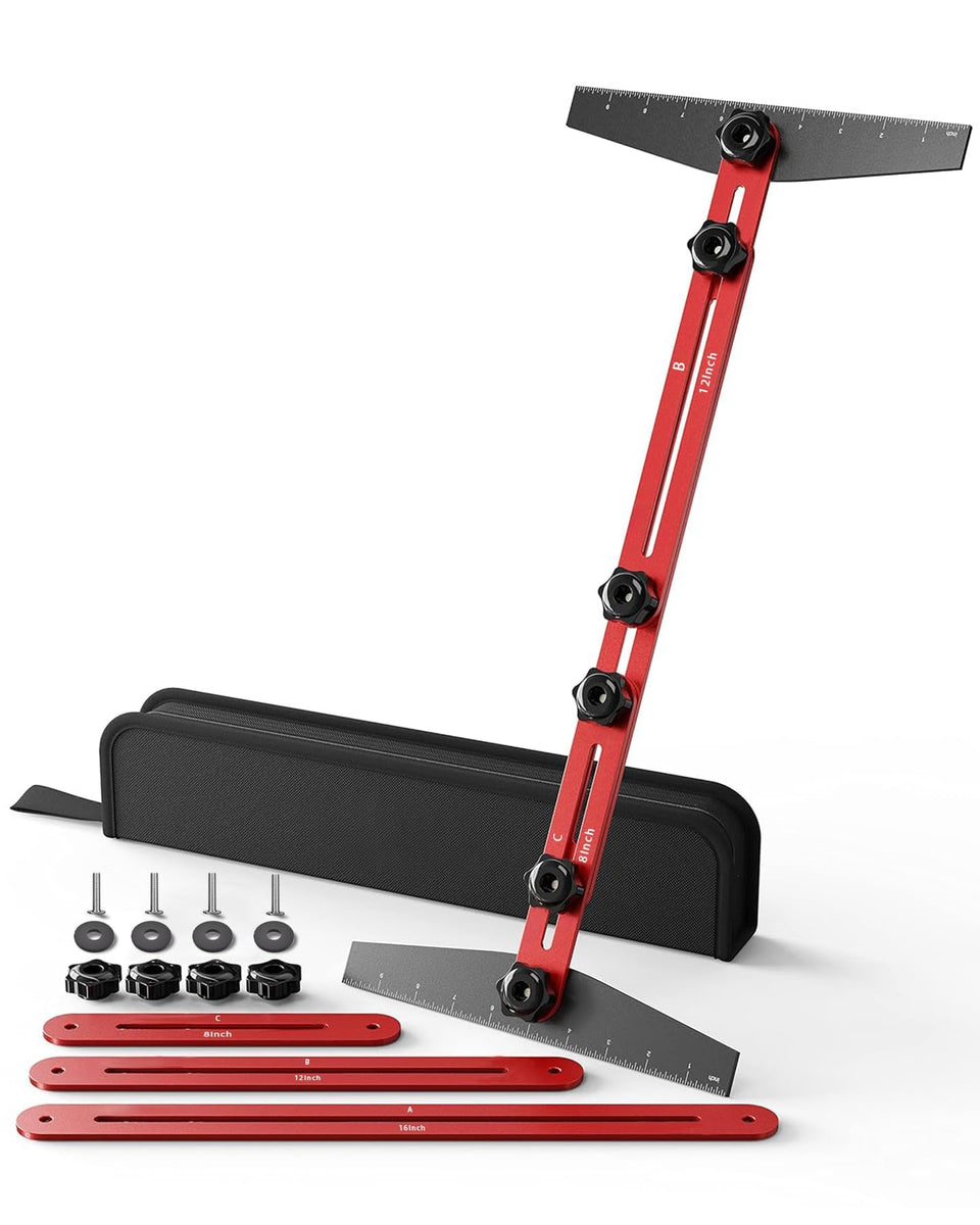 TANYO stair tread template tool in 8-60 inch range for precise measurements.
