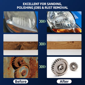Tanzfrosch black sanding discs are compatible with standard grinders