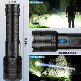 taoqwe IPX6 waterproof flashlight ready for rain and wet environments