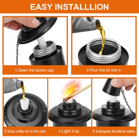 TaoTazon all-in-one kit includes wicks and caps for safe use.