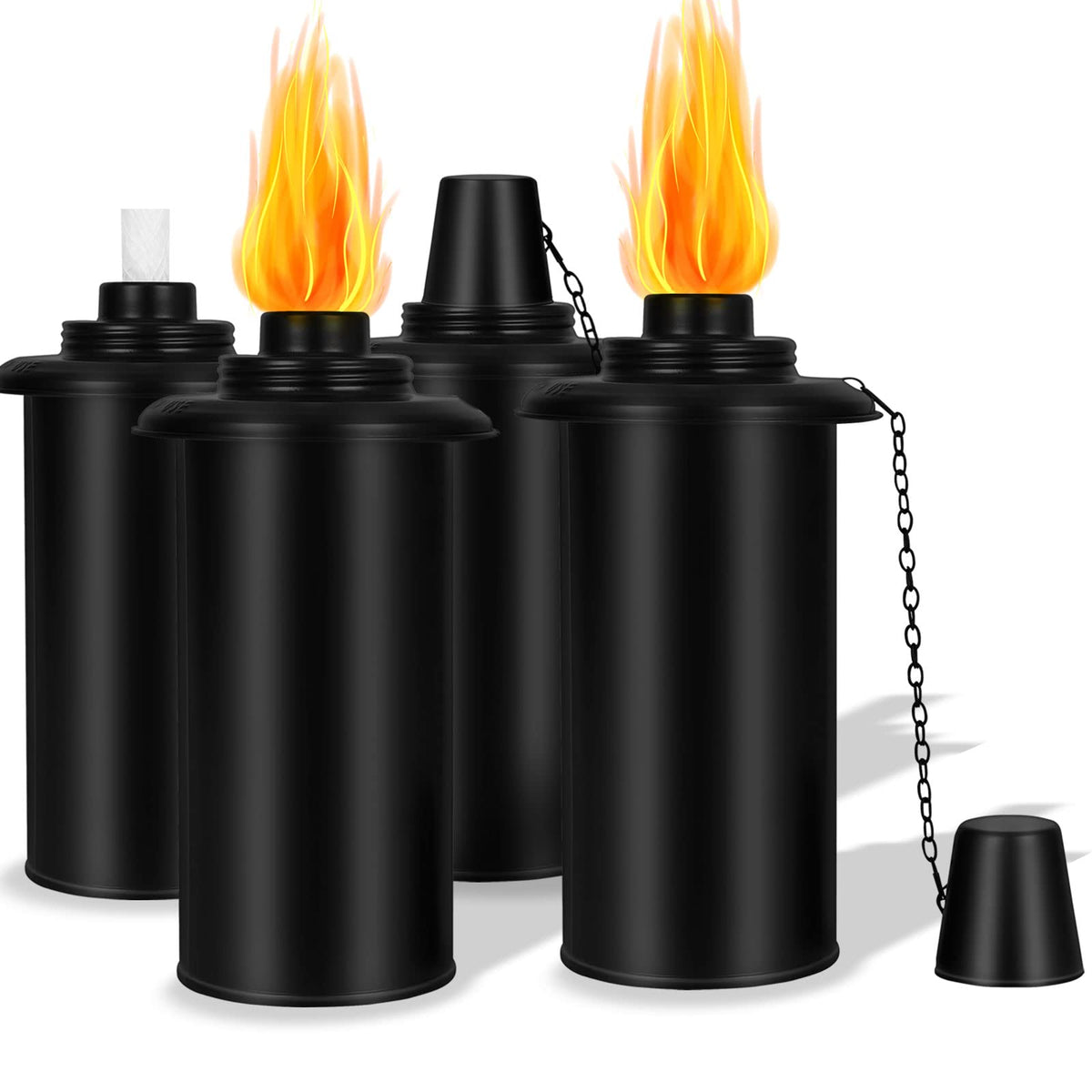TaoTazon torch replacement canister 12oz wide-mouth for easy spill-free refills.