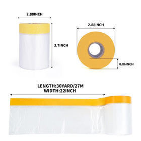 Tapebear paint protection film shields appliances from dust and paint splatters.