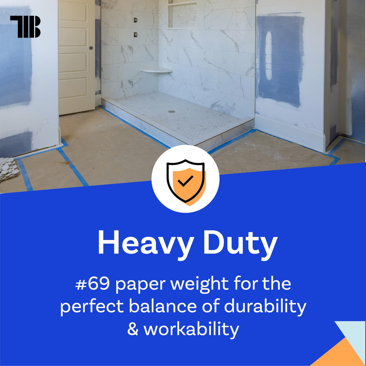 TapeManBlue brown rosin paper close-up showing durable surface protection for renovations.