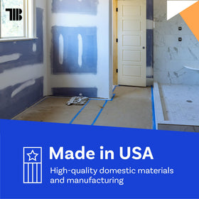 TapeManBlue easy-tear construction paper suitable for quick setup on job sites.