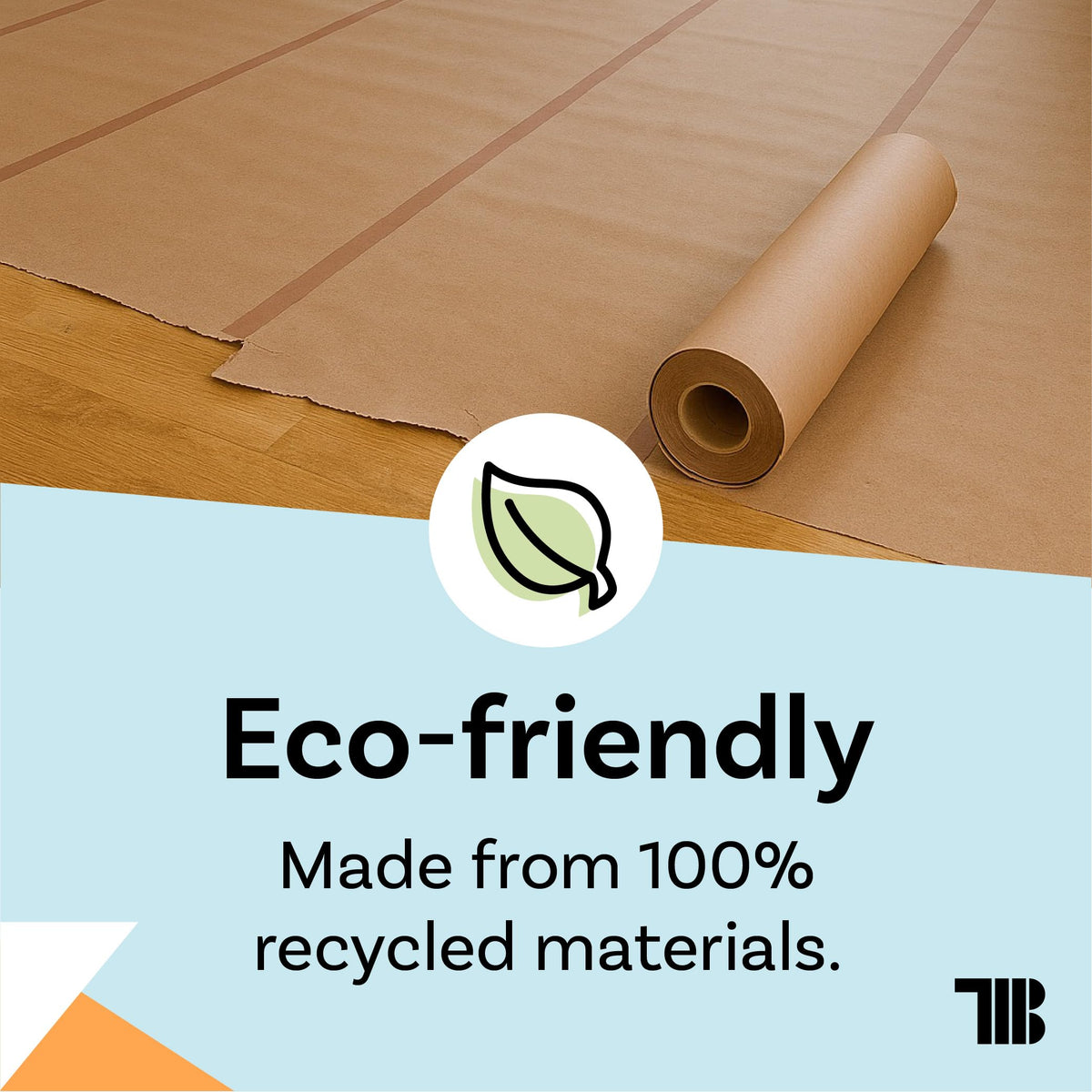 TapeManBlue painting drop cloth alternative protecting floors during decorating tasks.