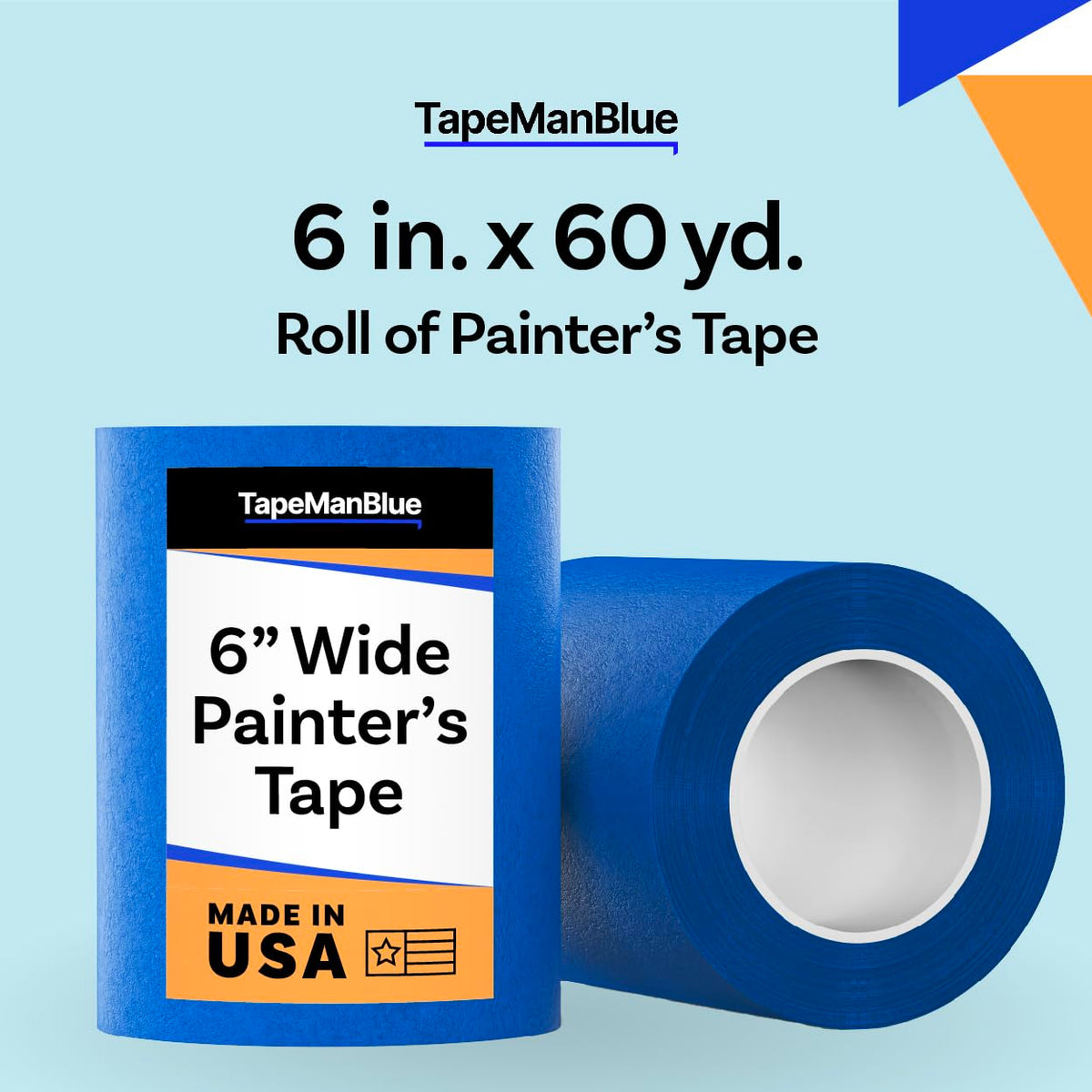 TapeManBlue wide painters tape used as laser masking for precise cuts
