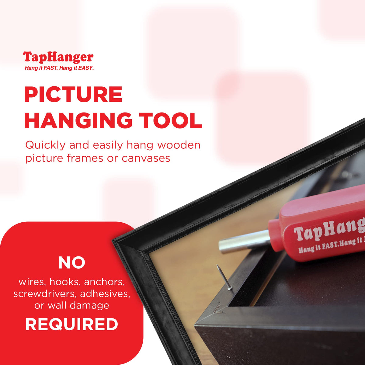 TapHanger 80 TapTacks Pack ready to hang 40 frames