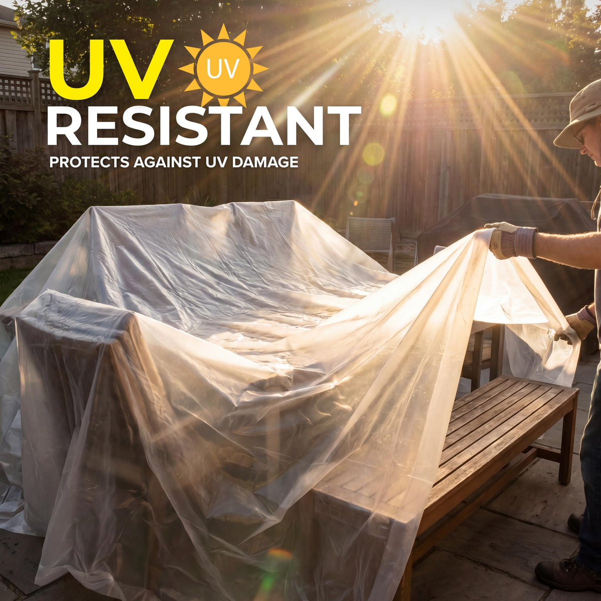 Tapix greenhouse plastic sheeting provides moisture barriers and plant protection outdoors