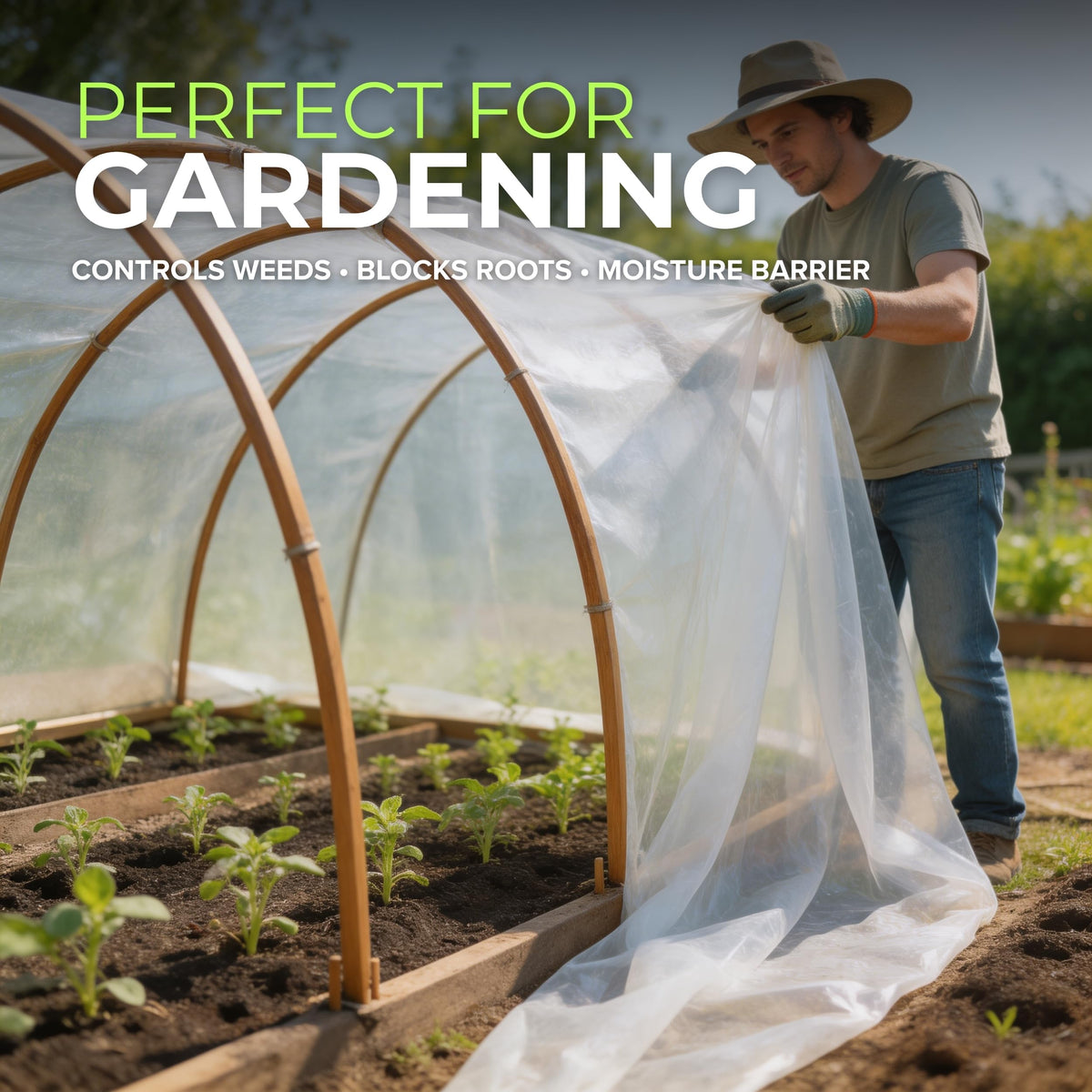 Tapix heavy-duty film resists tears for tough construction and greenhouse use.