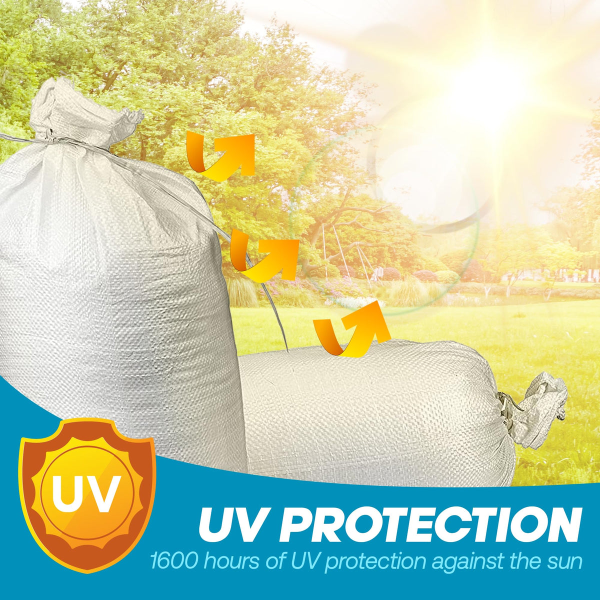 Tapix sandbags feature double-stitched bottom for added strength.