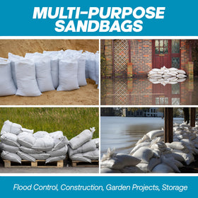 Tapix sandbags store compactly, reusable for temporary barricades and projects.