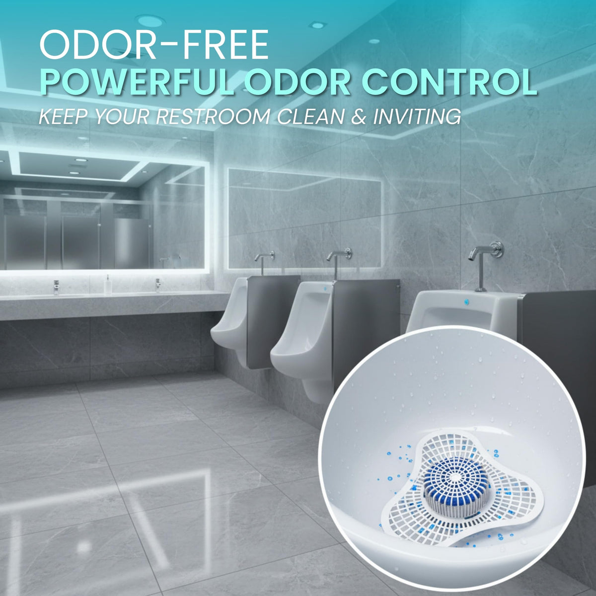 Tapix urinal-screen ocean-breeze-pack-06: fits most standard U.S. urinals for versatility.