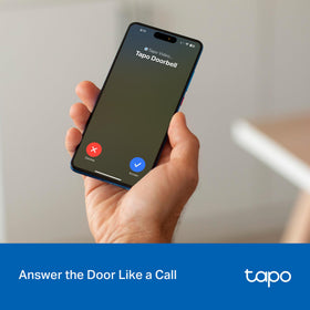 Tapo D205 doorbell call notifies your phone when pressed.
