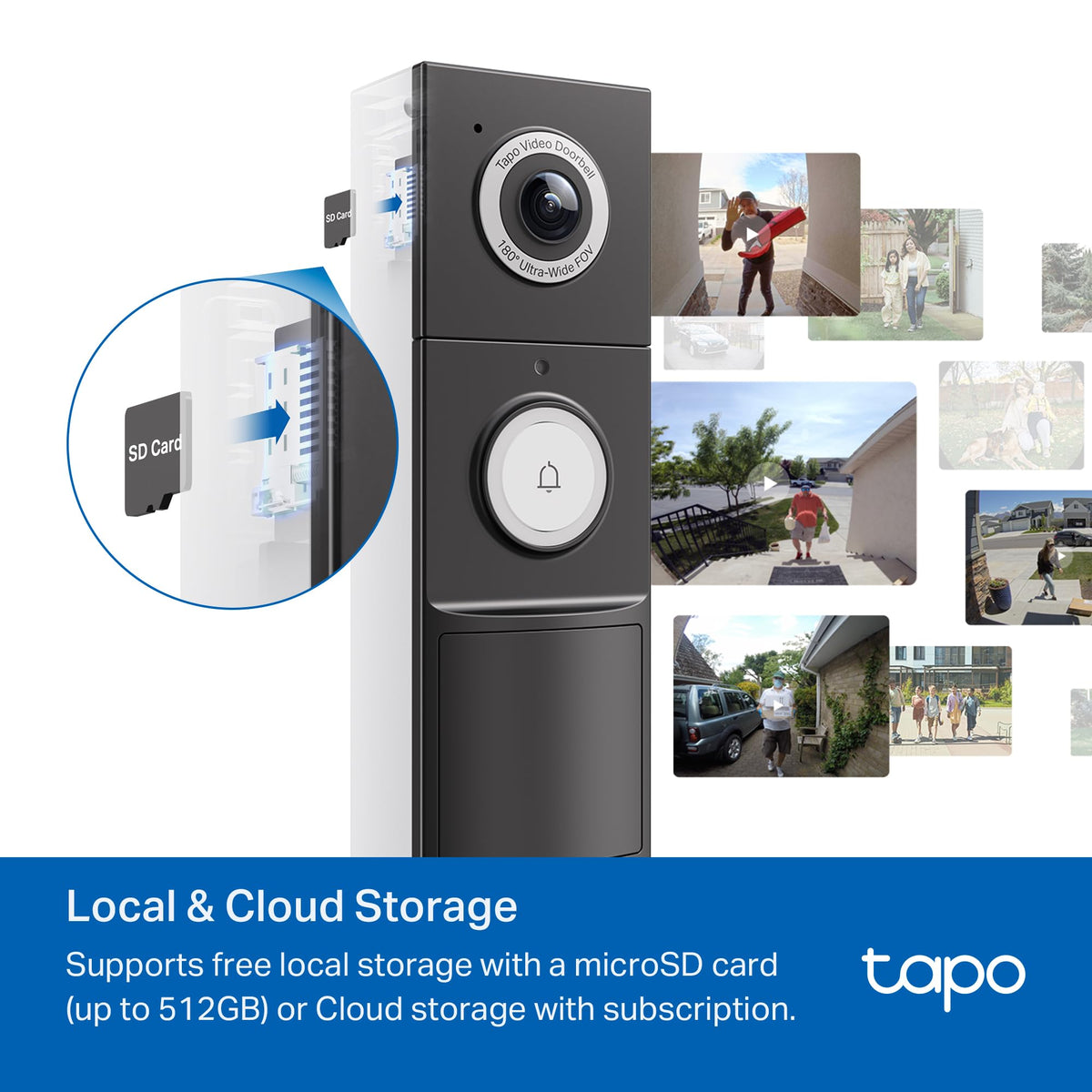 Tapo D225 AI detects person, package, and vehicle for relevant alerts.