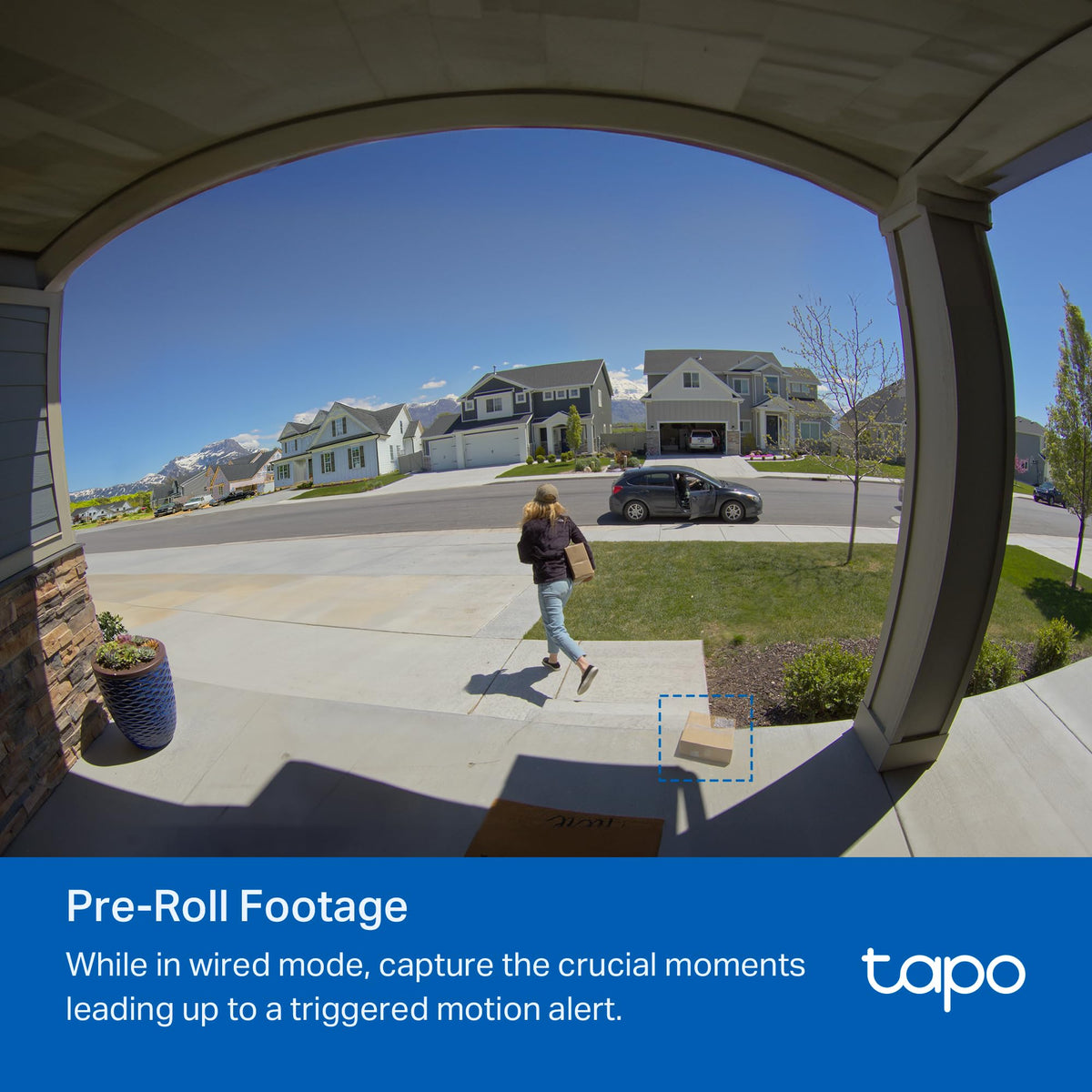 Tapo D225 works with Alexa and Google Assistant for quick access.