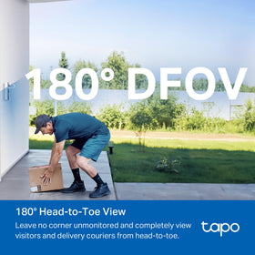 Tapo D225 color night vision with spotlight reveals details after dark.