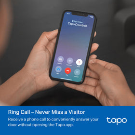 Tapo D225 Ring Call lets you answer visitors from the app.