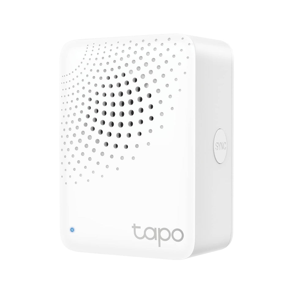 Tapo H100 hub front view with built-in chime for central control