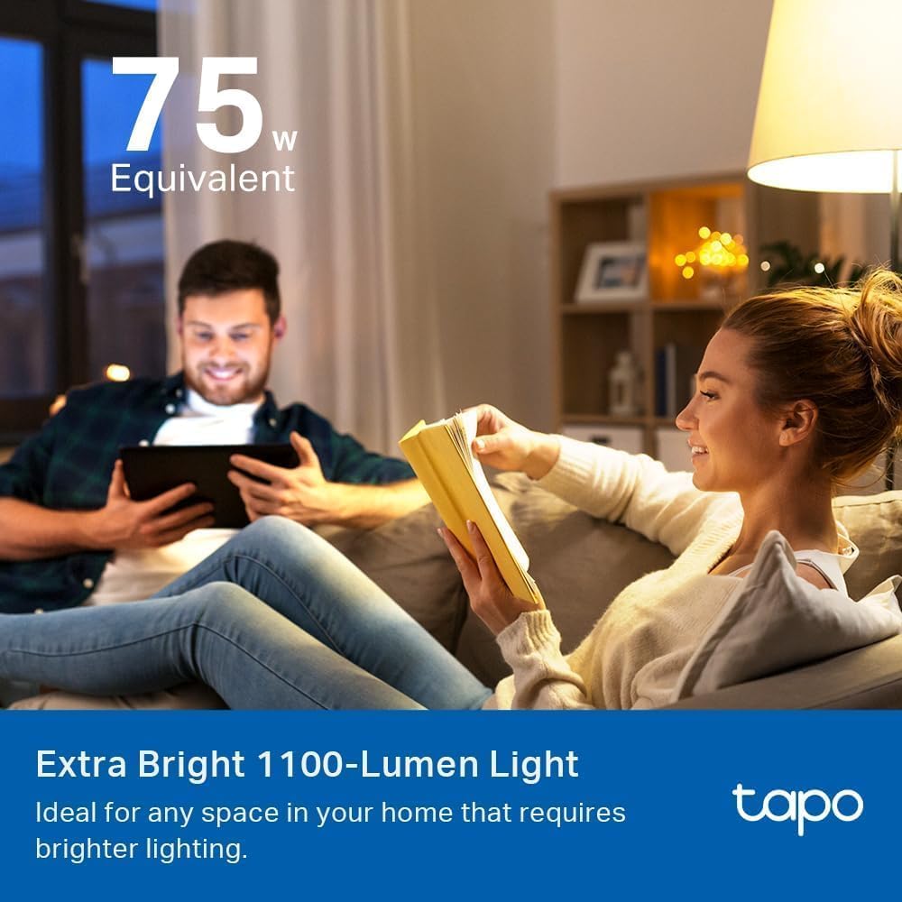 Tapo L535E 1100-lumen bulb for bright living spaces.